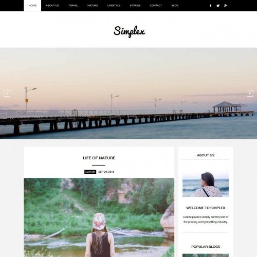 Simplex - Responsive Joomla Template for Blog