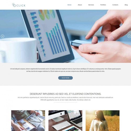 click web agency blogger template