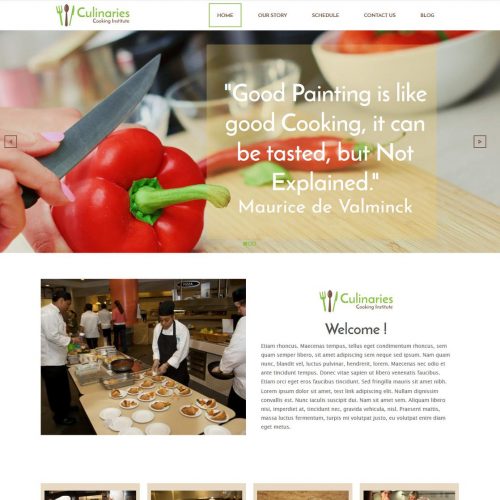 culinaries cooking institute blogger template