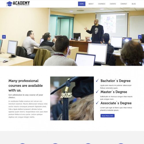 Academy HTML Template