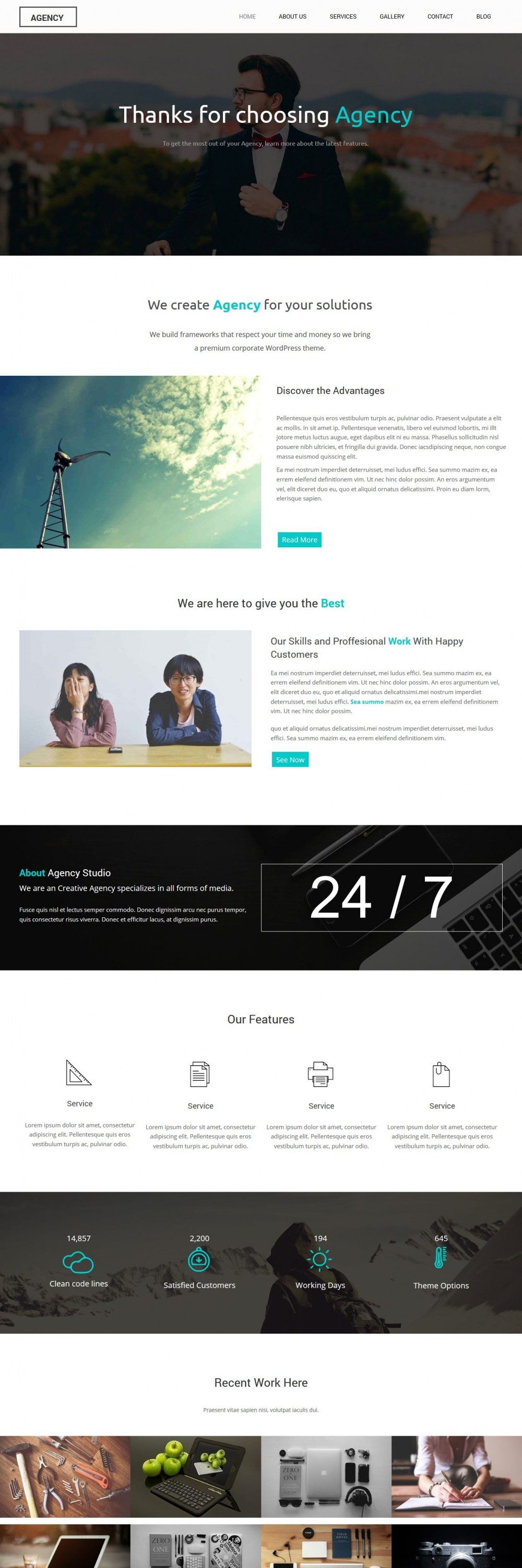 Agency Creative and Simple HTML Template