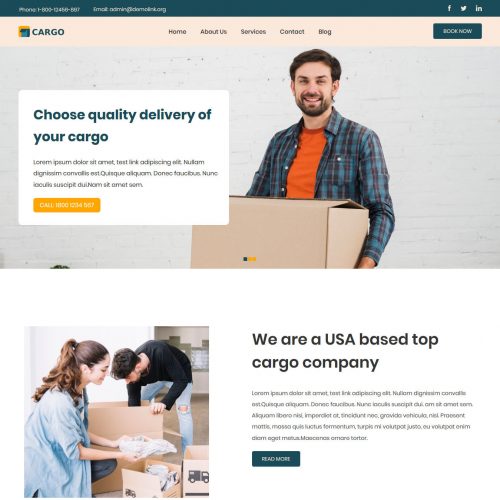 Cargo Mover and Packer Blogger Template