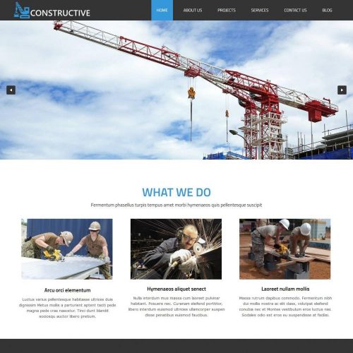 Constructive Construction Buildings HTML Template