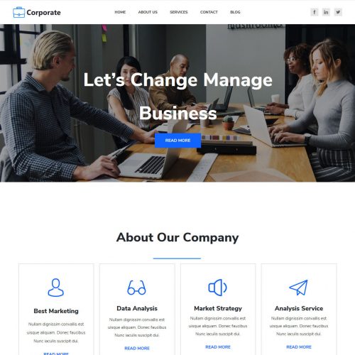Corporate Business and Finance Drupal Theme