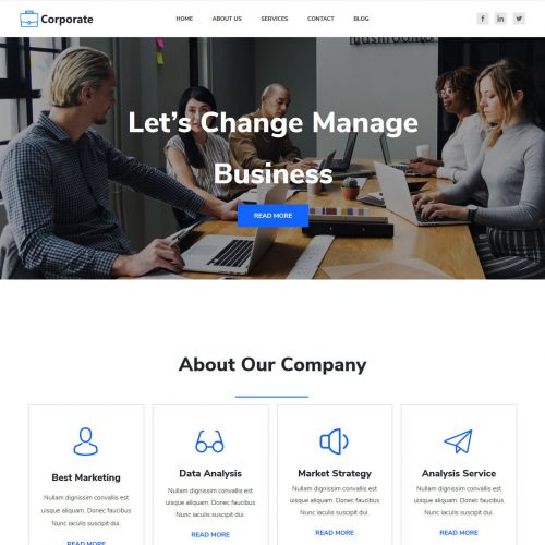 Corporate Business and Finance Joomla Template