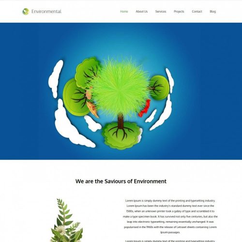Environmental Environment Nature HTML Template
