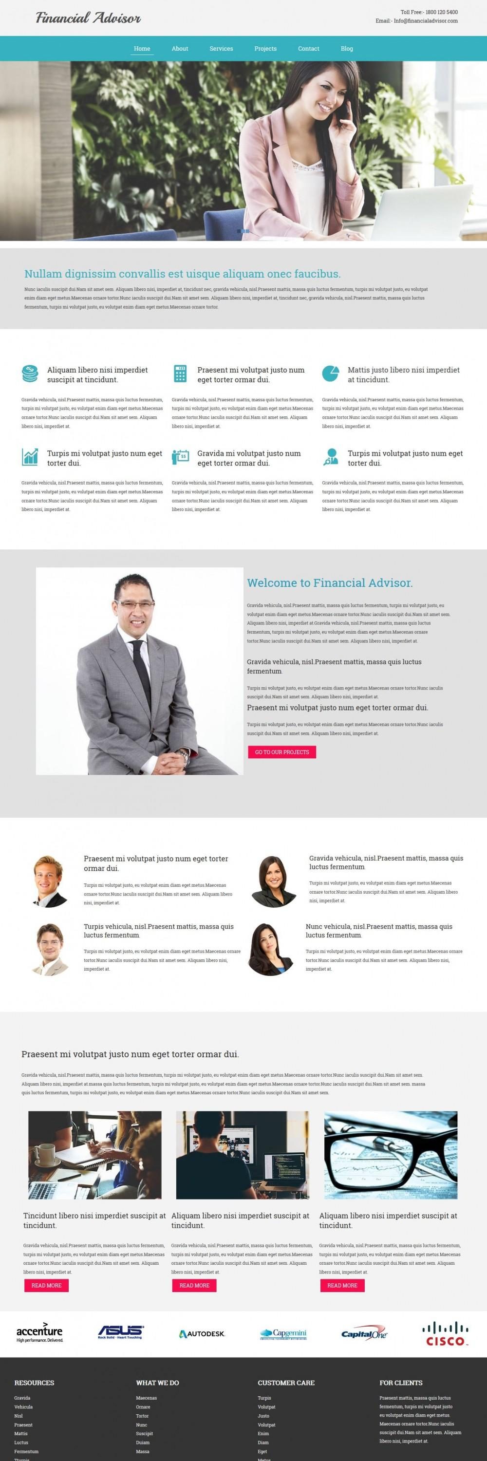 Finance Advisor Drupal Theme