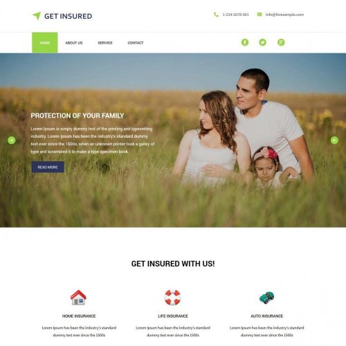Get Insured – Business and Insurance Company Drupal Theme