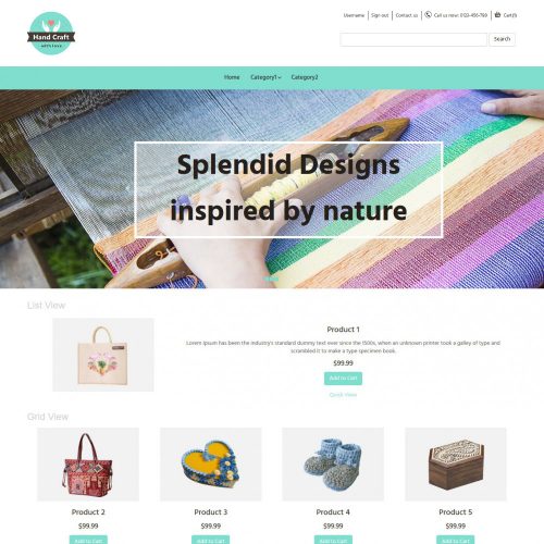 Hand Craft Items OpenCart Theme