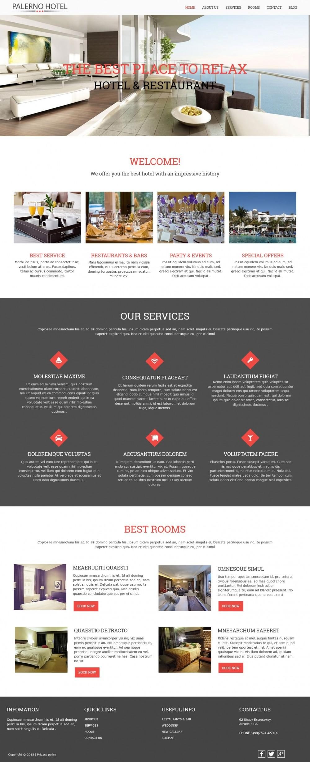 Hotel Palerno Business Drupal Theme