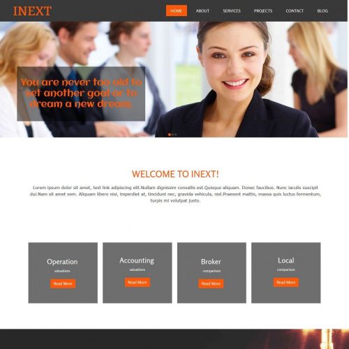 Inext Business Consultant Blogger Template