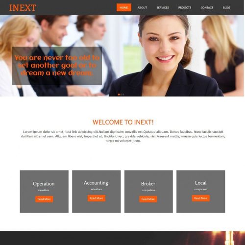 Inext Business Consultant html Template