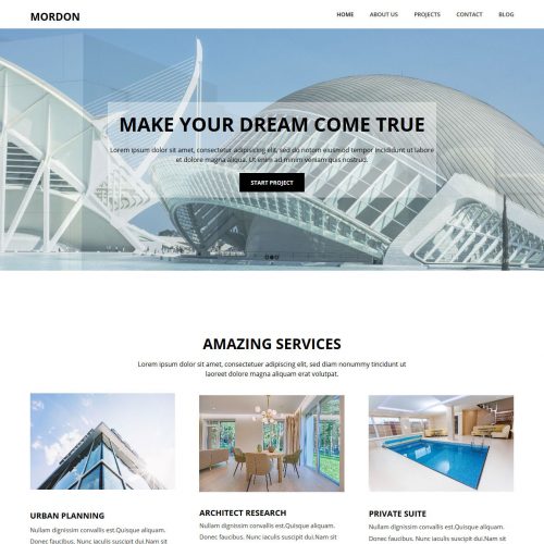 Mordon Architect HTML Template