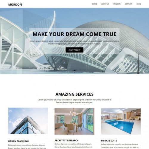 Mordon Architect Joomla Template