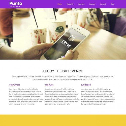 Punto – WebApp Development Drupal Theme