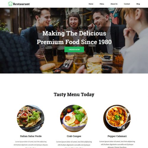 Restaurant Blogger Template