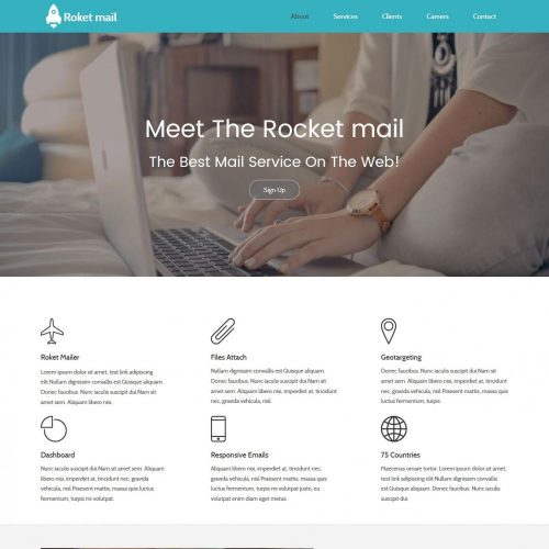 Roket Email Service Provider HTML Template