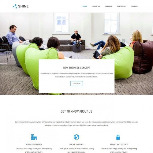 Shine Business Advisor HTML Template