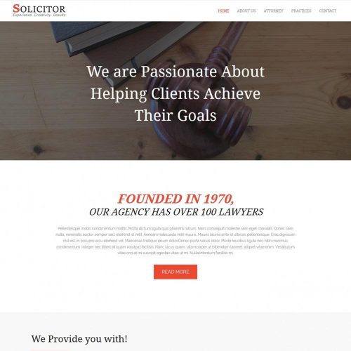 Solicitor Lawyers and Law Firms HTML Template