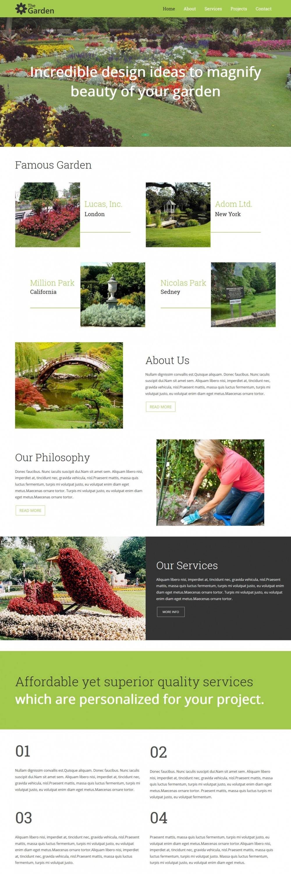 The Garden Services Business HTML Template