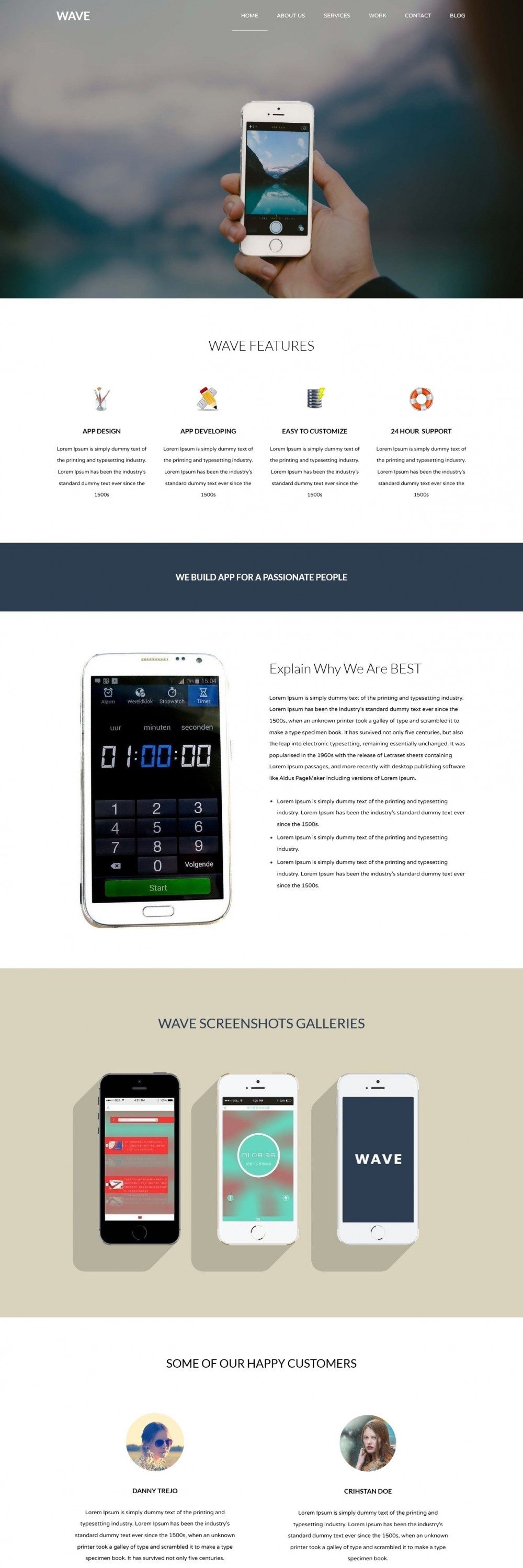 Wave App Development Company HTML Template