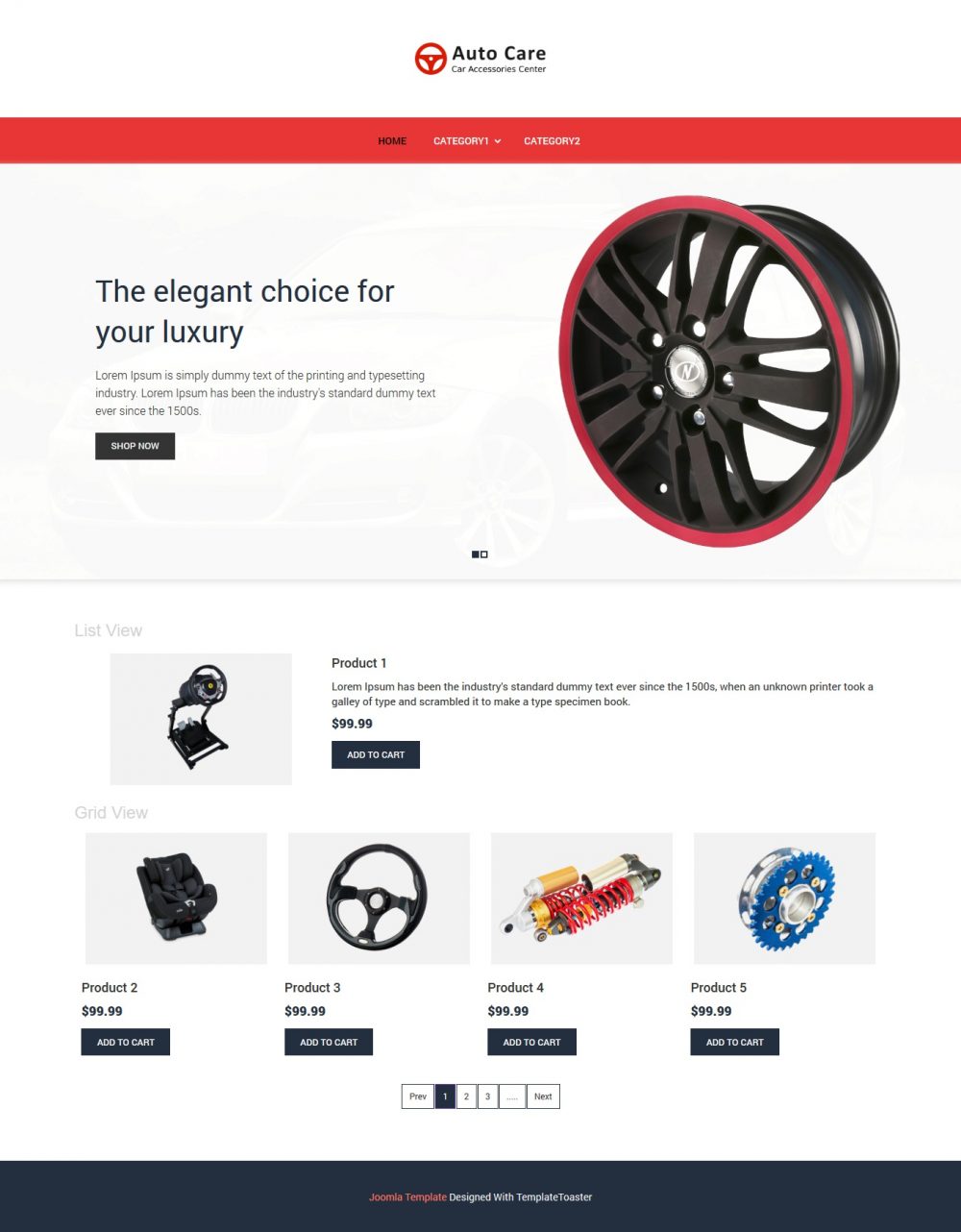 auto care automobile accessories virtuemart template