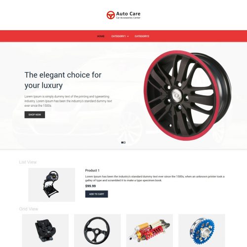 auto care automobile accessories virtuemart template