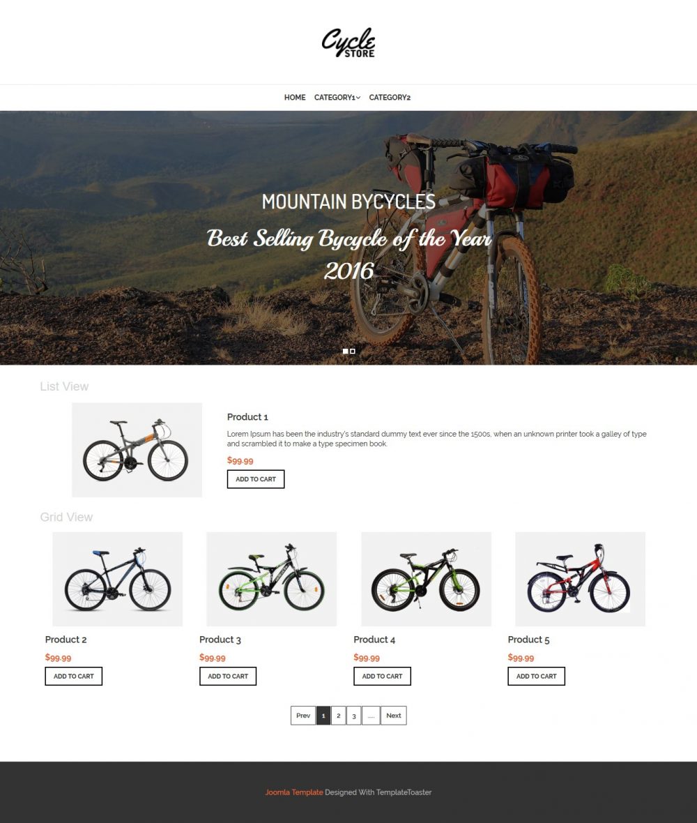 cycle store virtuemart template
