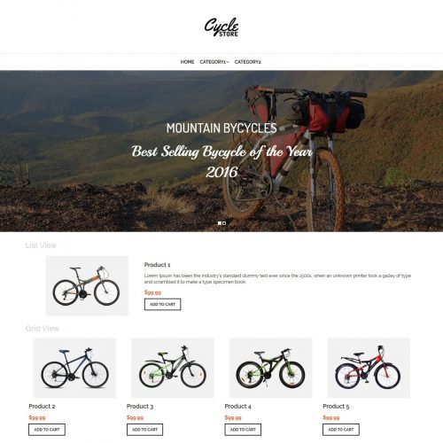 cycle store virtuemart template