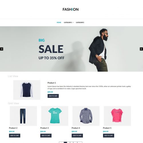 fashion clothing shop virtuemart template