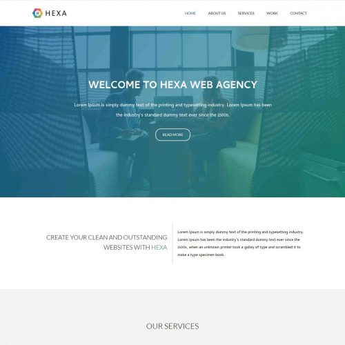 hexa web agency drupal theme