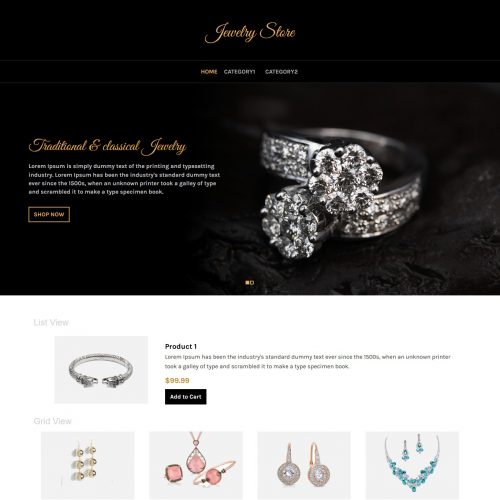 jewellery store virtuemart template