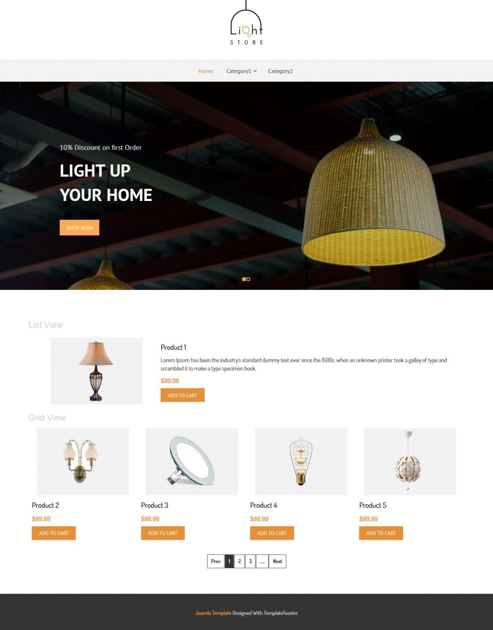 light store virtuemart template