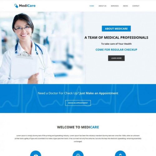 medicare health care blogger template