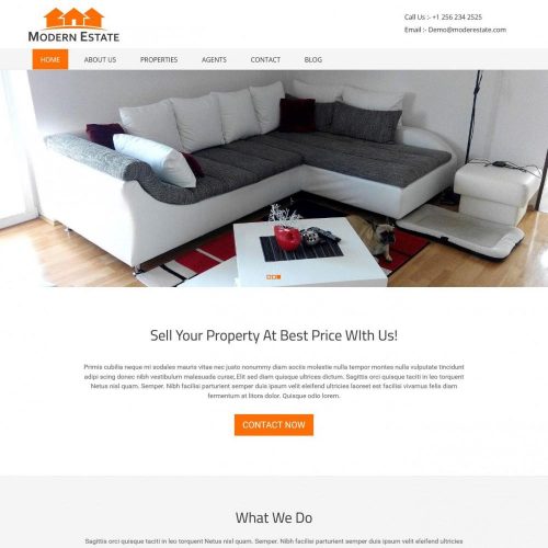 modern real estate interior designs html template