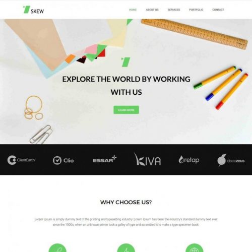 skew web design agency blogger template