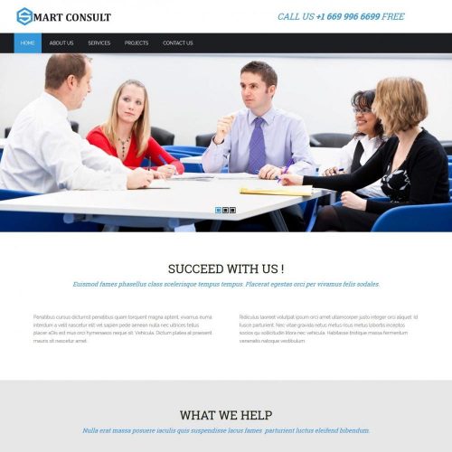 smart consultant business marketing services blogger template