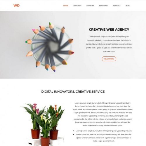 Wd Web Agencies Blogger Template