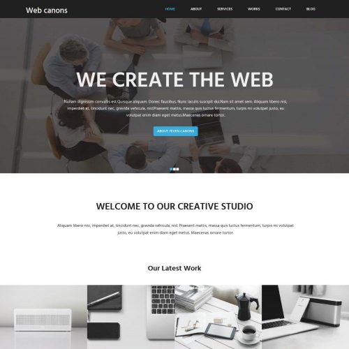 Web Canons Corporate Web Agency Studio Blogger Template