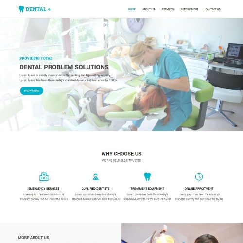 Dentist Clinic WordPress Theme