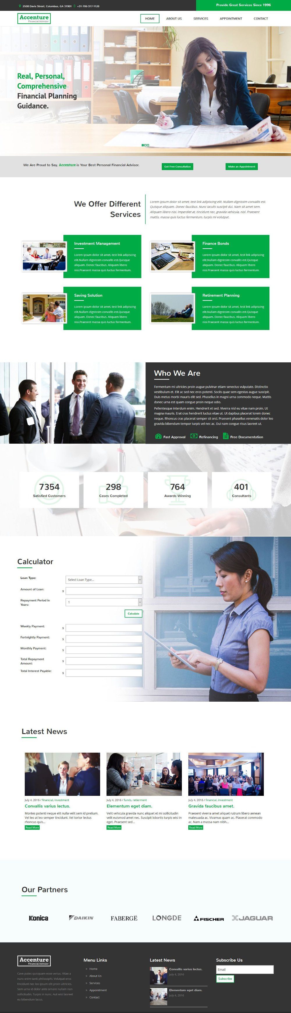 Financial Advisor WordPress Theme