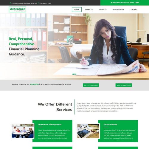 Financial Advisor WordPress Theme