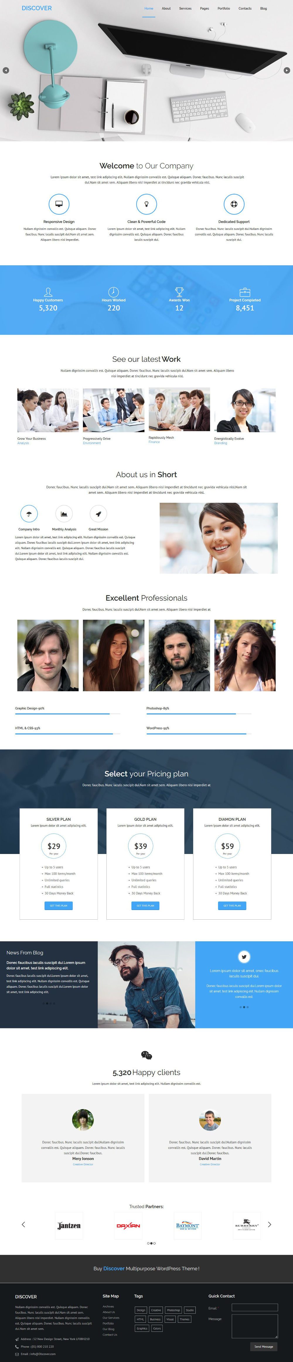 Web Design Agency WordPress Theme