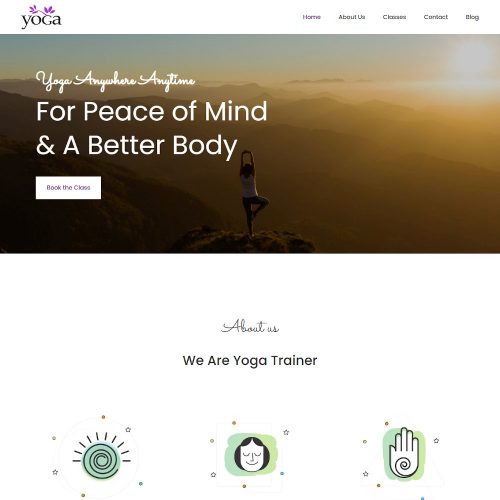 Yoga Trainer - Health Meditation Joomla Template