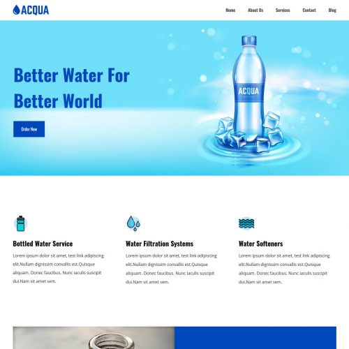 acqua water purifier drupal theme