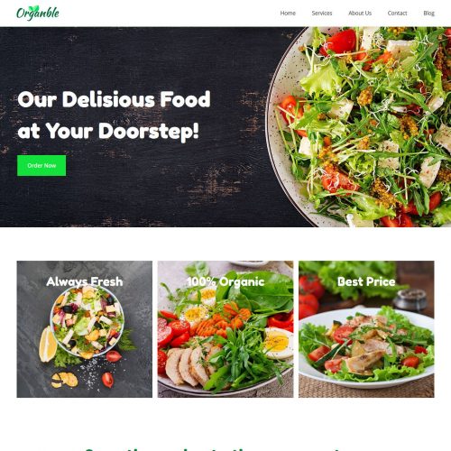 organble online food store joomla template