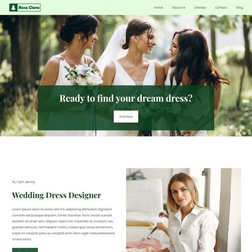 rosa clara wedding dress designer joomla template