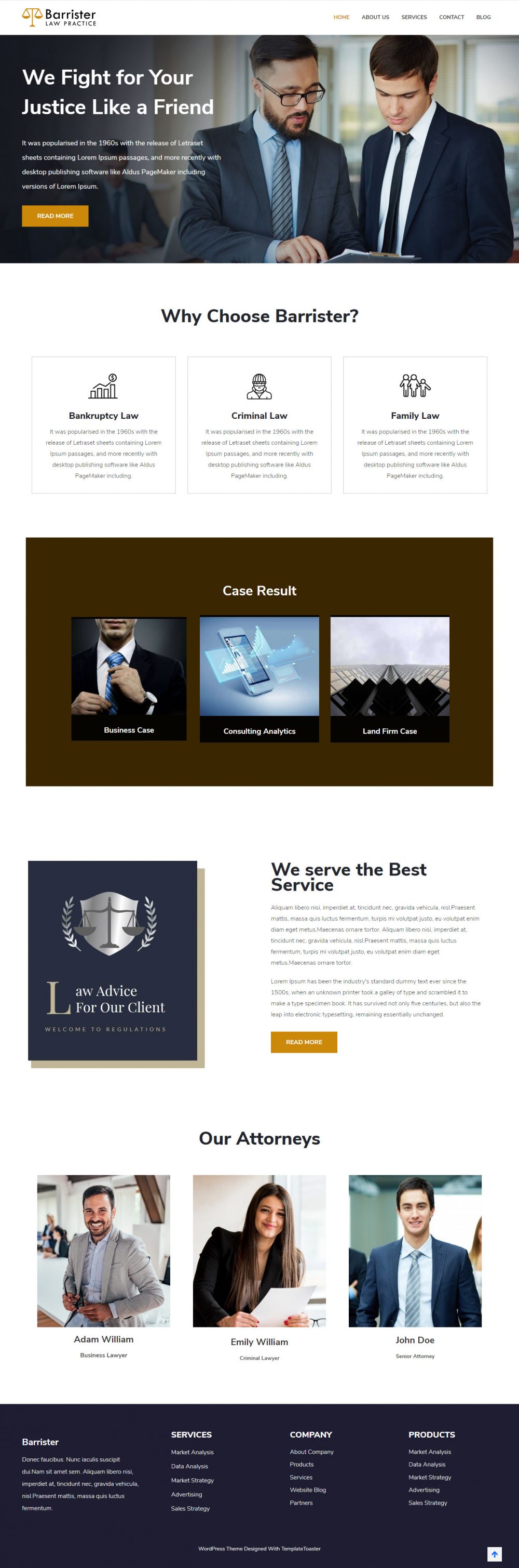 Barrister - Law Practice Joomla Template