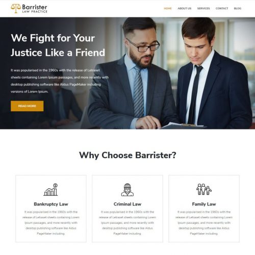 Barrister - Law Practice Joomla Template