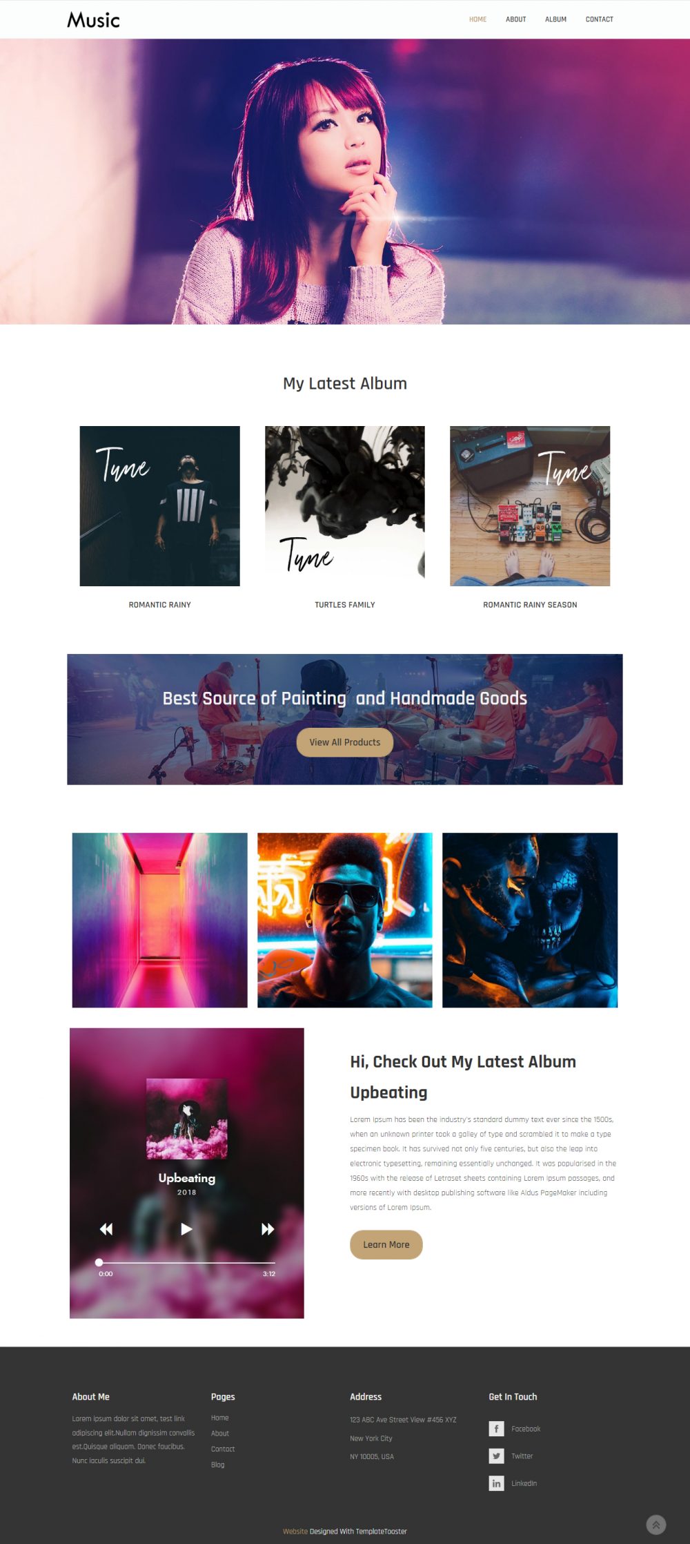 Beat Music WordPress Theme - TemplateToaster